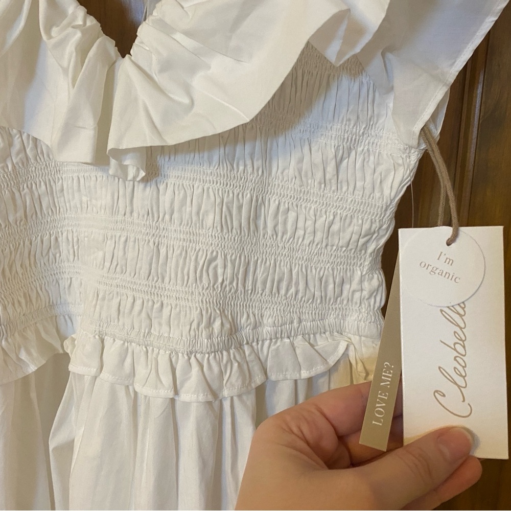 NWT Small White Cleobella Mini dress - Picture 5 of 7